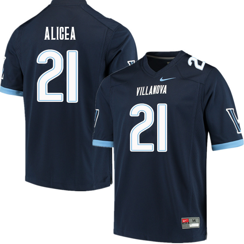 Men #21 Isaiah Alicea Villanova Wildcats College Football Jerseys Sale-Navy - Click Image to Close